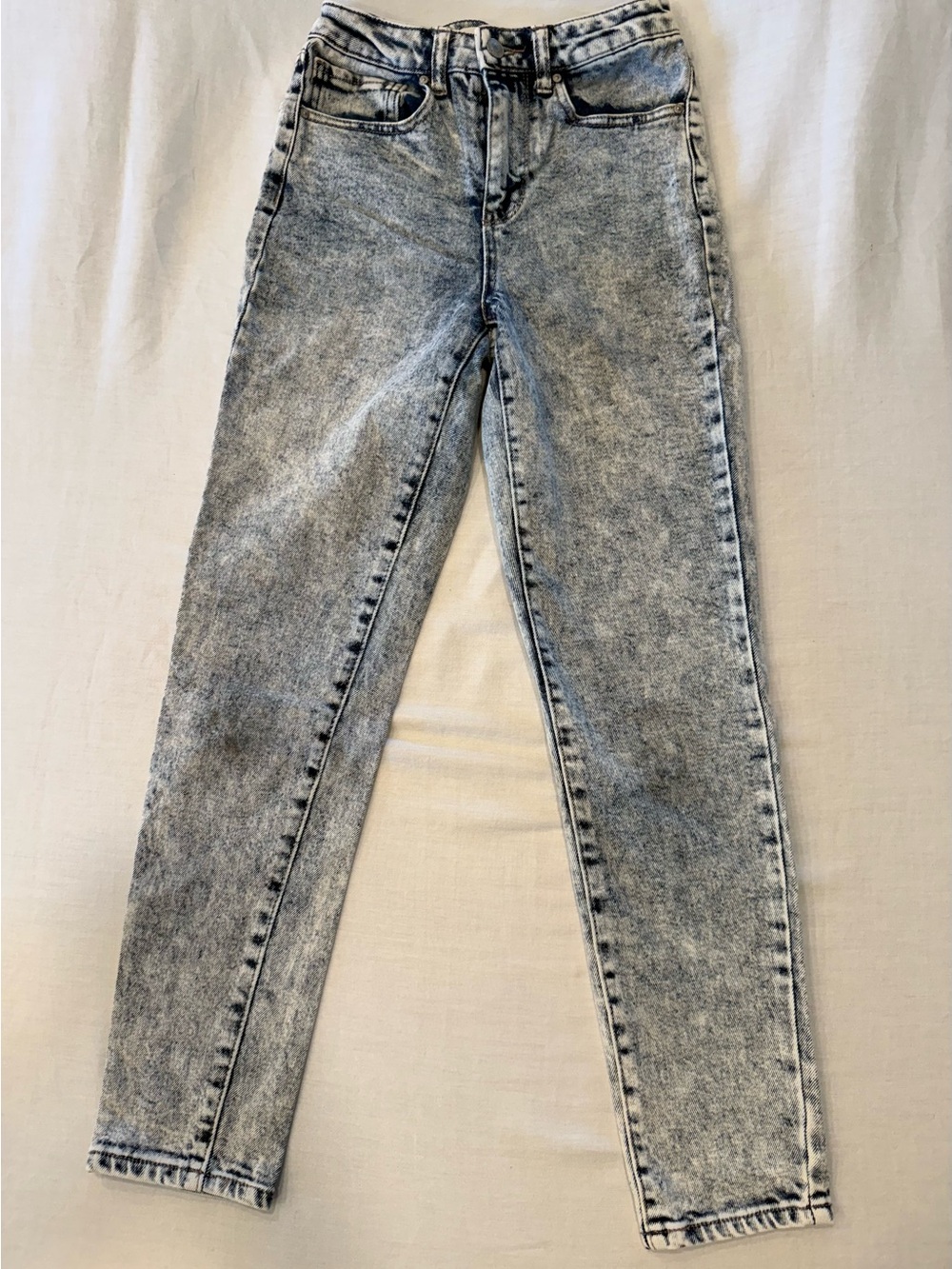 RSQ Collective High Rise Acid Wash Mom Jeans 1 W25